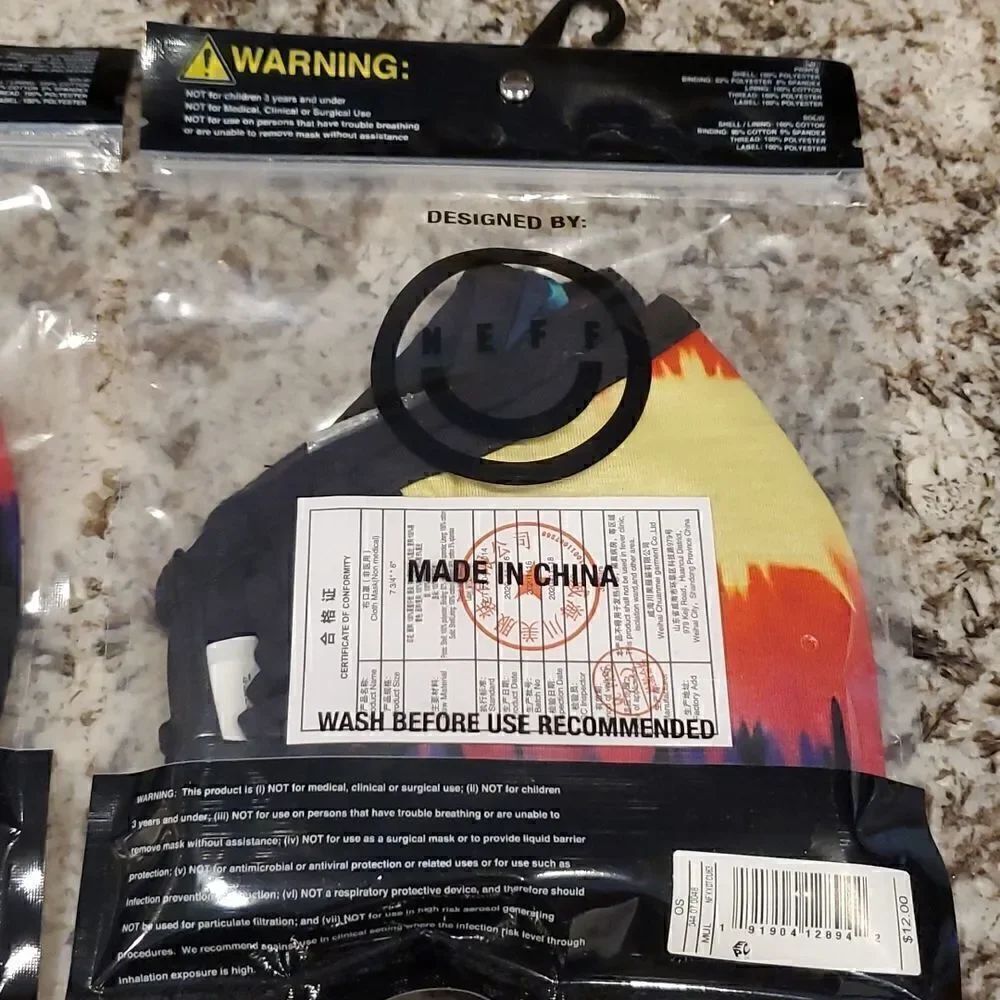 NEFF 2 sets of 3 Face Masks NWT - Picture 5 of 6